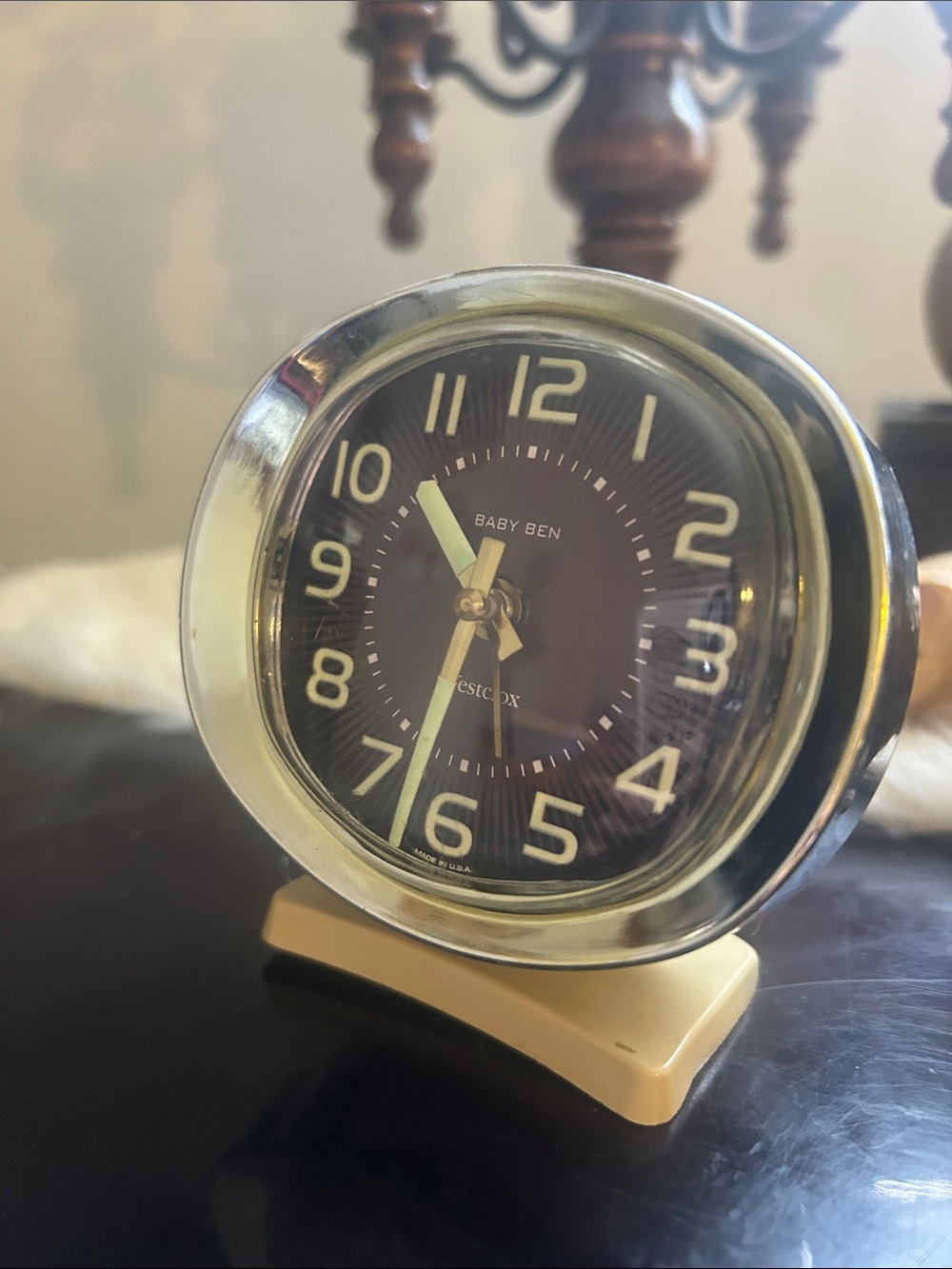 Vintage Baby Ben Westclox alarm clock made in the USA mid Century Modern